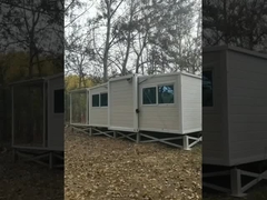 빠른 설치 20FT 사전 제작 주택 8급 지진 저항성 접착판 또는 PVC 바닥 쉽게