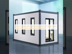 실용적인 확장 가능한 조립식 주택 (18.5제곱미터 주택 및 맞춤형 욕실 요구 사항)