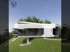 휴대용 우주 캡슐 하우스 3460mm 폭 8톤 스틸 프레임