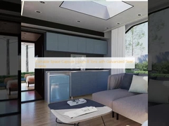 휴대용 우주 캡슐 집 8 톤 가연제철 프레임