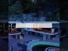 우주 캡슐 집 8 톤 전기 커튼 기초가 없습니다