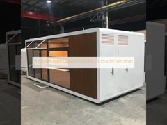 방풍 애플 캡슐 하우스 6m x 3.3m x 3m, 스마트 잠금장치 포함