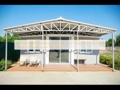 40ft 확장 가능한 컨테이너 홈 72m2 생활 공간 사용자 정의 색상 및 사용 준비 된 배관