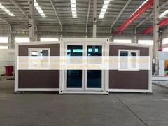 72m² 생활 공간, 접이식 크기 11800 x 6220 x 2480mm, 강철 지붕을 갖춘 40피트 확장형 컨테이너 하우스