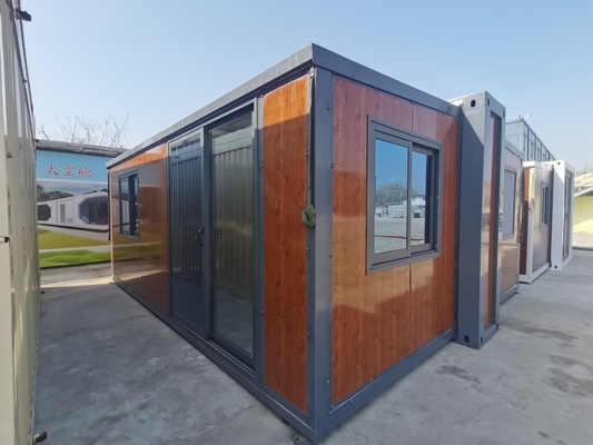 주문 Customizable Expandable Prefab Homes with 18.5 Square Meter Size and 2 KN/m2 Loading Capacity in Steel Construction online manufacture