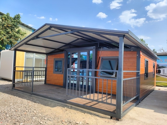 주문 40ft Expandable Container Home with 2200mm Fold Size 5900x6300x2480mm Extended Size and Accessories Included online manufacture