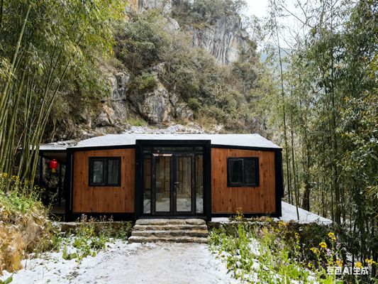 주문 20ft Foldable Container House with Hot Dip Galvanized Frame Thermal Break Aluminum Windows and Dry Wet Separated Bathroom 온라인 제조