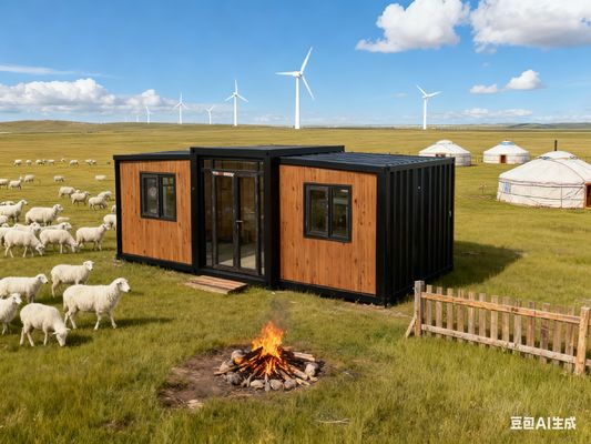 주문 Customized Design Foldable 20ft Container with Thermal-break Aluminum Double Door and 50mm EPS Roof 온라인 제조