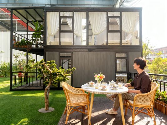 주문 맞춤형 방화 2층 확장형 조립식 주택 온도 저항 및 맞춤형 바닥재 online manufacture