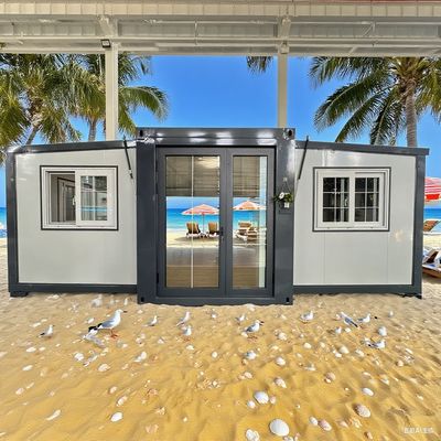 주문 Expandable double wing 20 Foot container house featuring 50mm/75mm Sandwich Panel and 2 KN/m2 Floor Permitted Loading 온라인 제조