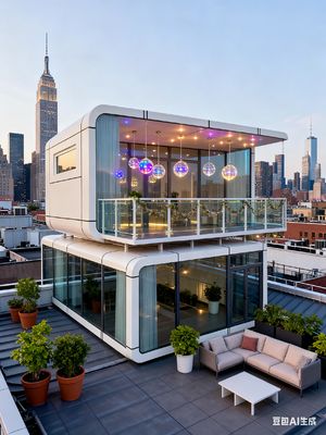 주문 2인용 휴대용 애플 캡슐 주거 시설, 수용 인원 및 이동성 온라인 제조