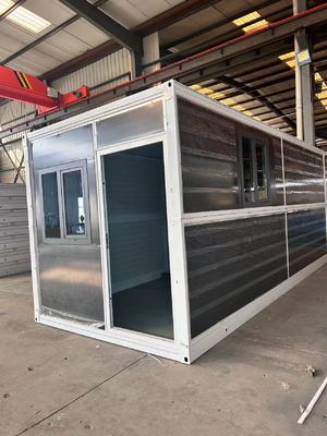 주문 Permanent Flat Pack Folding House Eco-Friendly and Structured Surface with Electrostatic Spraying White 온라인 제조