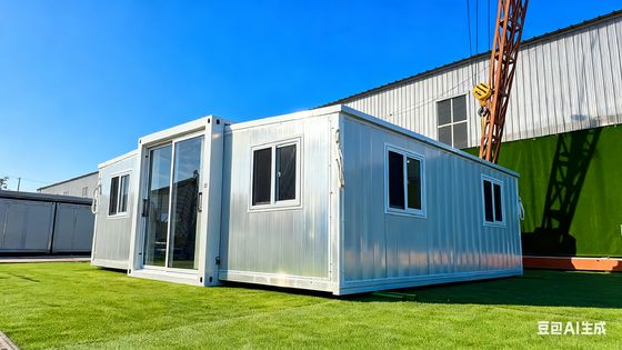 주문 Foldable 20ft Container with 80*100*2.5mm Square Tube Bottom Side Beam and L5900*W2220*H2480mm Folded Size 온라인 제조