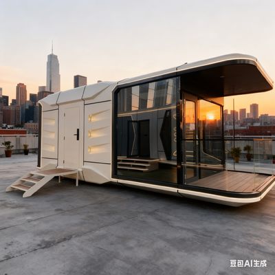 주문 Modern Space Capsule House with 3400 Height 3460 Width and 9 Mm European Pine Board Interior 온라인 제조