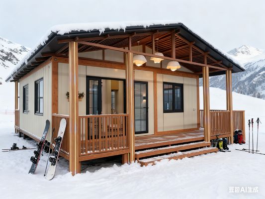 주문 Expandable Container House with Gable Roof 5.5 Tons Net Weight and L5700*W6660*H2650mm Size Prefabricated Tiny Home 온라인 제조