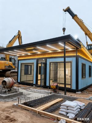 주문 100mm Thick Expandable Container House with Spray-Coated Polyurethane and 5.5 Tons Net Weight 온라인 제조