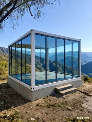 주문 Customized Plumbing 20ft Flat Pack Container for Roof Live Road 0.5KN/m2 and Sturdy Construction 온라인 제조