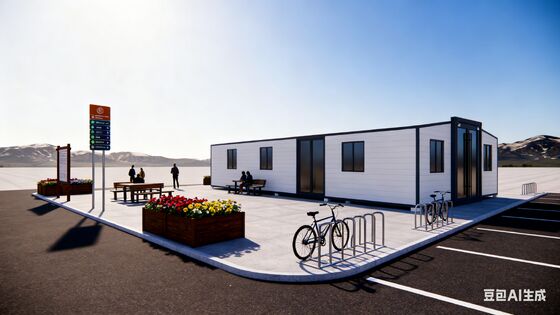 주문 40ft 확장 컨테이너 집 건조 및 습기 분리 욕실 맞춤형 배선 솔루션 및 강철 단일 문 온라인 제조