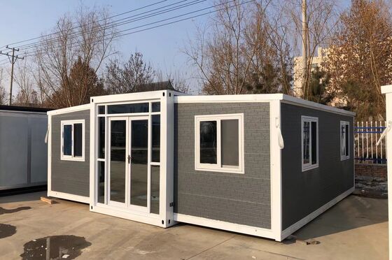 주문 Foldable 20ft Container with Galvanized Light Steel Frame 1,172 Cubic Feet Capacity and Wet-Dry Separation Bathroom Ideal for Prefab Tiny Homes 온라인 제조