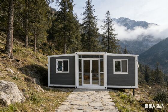 주문 빗-건조 분리 욕실과 37 평방 미터 바닥 면적과 함께 20 피트 접이식 컨테이너 온라인 제조