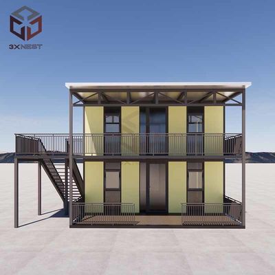 세라믹 타일 바닥과 함께 사용자 정의 20ft Prefab 평면 팩 컨테이너 하우스