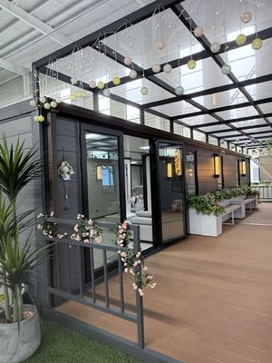 72m2 바닥 면적 40ft 제조 주택 단위 류류 금속 지붕