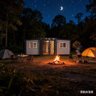 50mm/75mm 샌드위치 패널 37 평방 미터 접이식 20피트 컨테이너 PVC/PPR 파이프 배관 시스템 포함