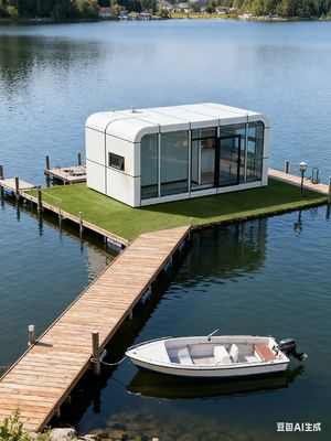 Apple 캡슐 하우스의 스마트 홈 기능 총 순중량 5.4톤 2인 수용