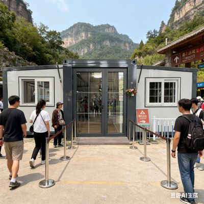 접이식 20피트 컨테이너, 굽힘 부품 2.0mm, 접힌 치수 L5900*W2200*H2480mm 및 내진 성능 레벨 8