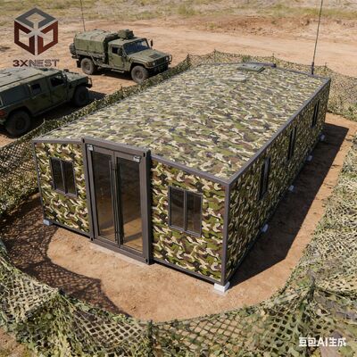 40피트 확장형 컨테이너 하우스, 완전 아연 도금 측면 프레임, 폴리우레탄 폼 단열, 지진 내진 등급 8