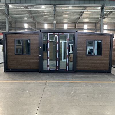 풍압 저항 4.18 KN M², 아연 도금 경강 프레임 및 단열재를 갖춘 접이식 20피트 컨테이너, 모듈식 건물 솔루션