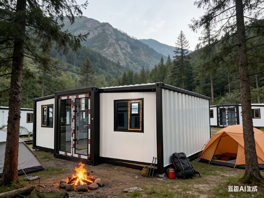 75mm EPS 샌드위치 패널 및 18mm 방화 시멘트 섬유 바닥을 갖춘 현대식 접이식 20피트 컨테이너