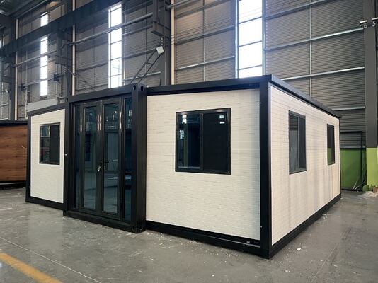 방수 방풍 디자인과 전체 아연 도금 메인 프레임을 갖춘 30-40년 수명의 접이식 20피트 컨테이너